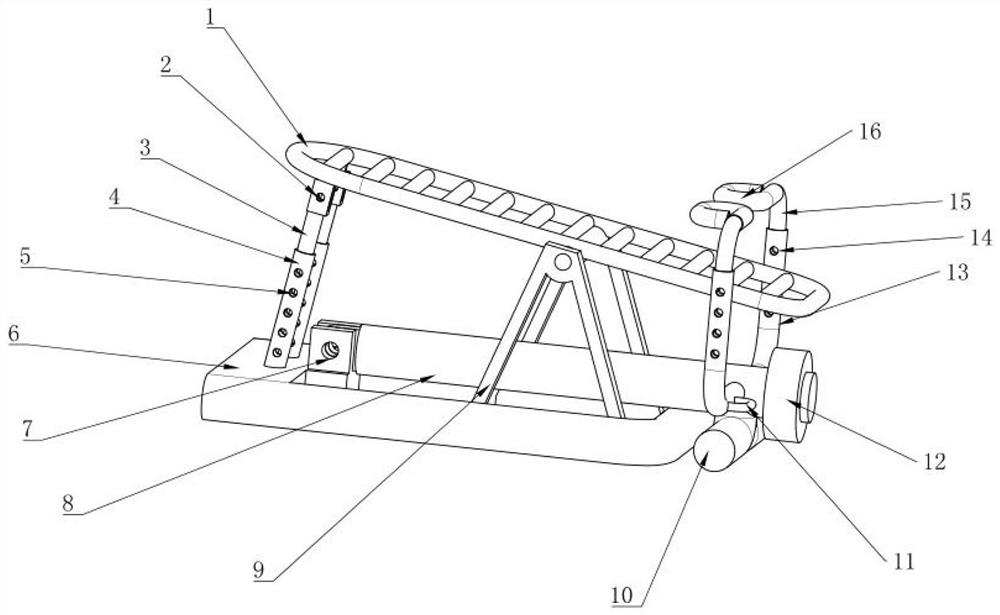 Bench press back pulling device