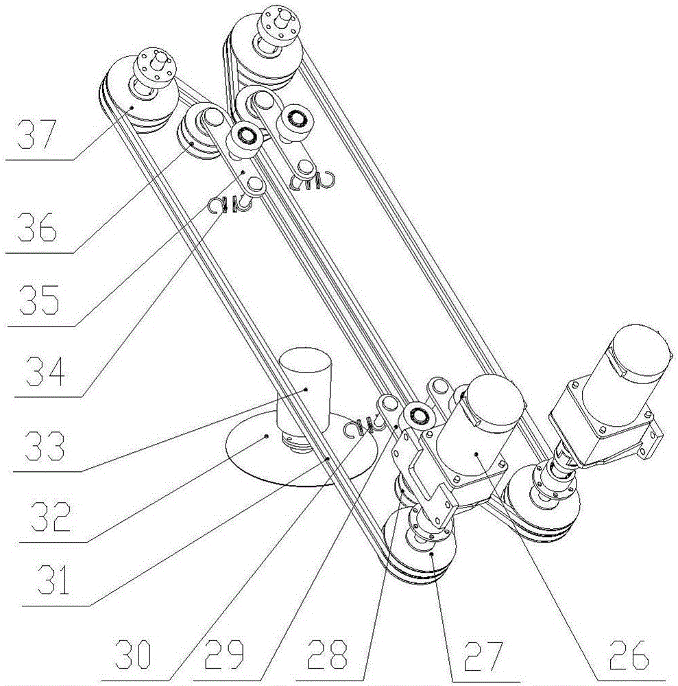 Crop clamping type intelligent topping device