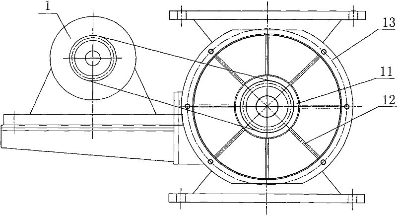 Rotary tangential feeding machine