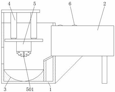 A soil sampling device for agricultural environmental protection testing with smashing function