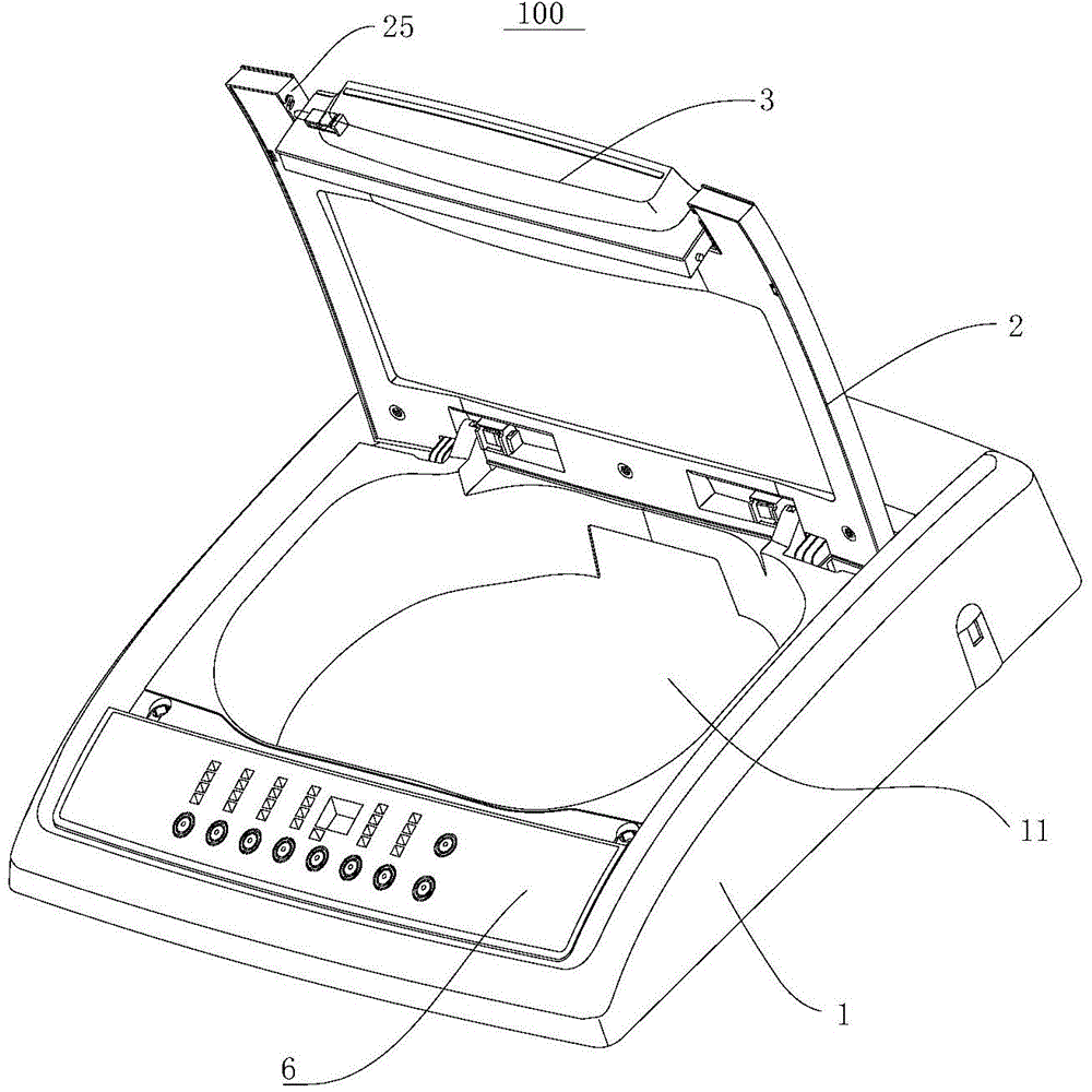 Door body component for washing machine and washing machine