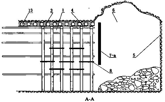 A treatment method for collapse of tunnel excavation working face by using pipe-through composite arch frame