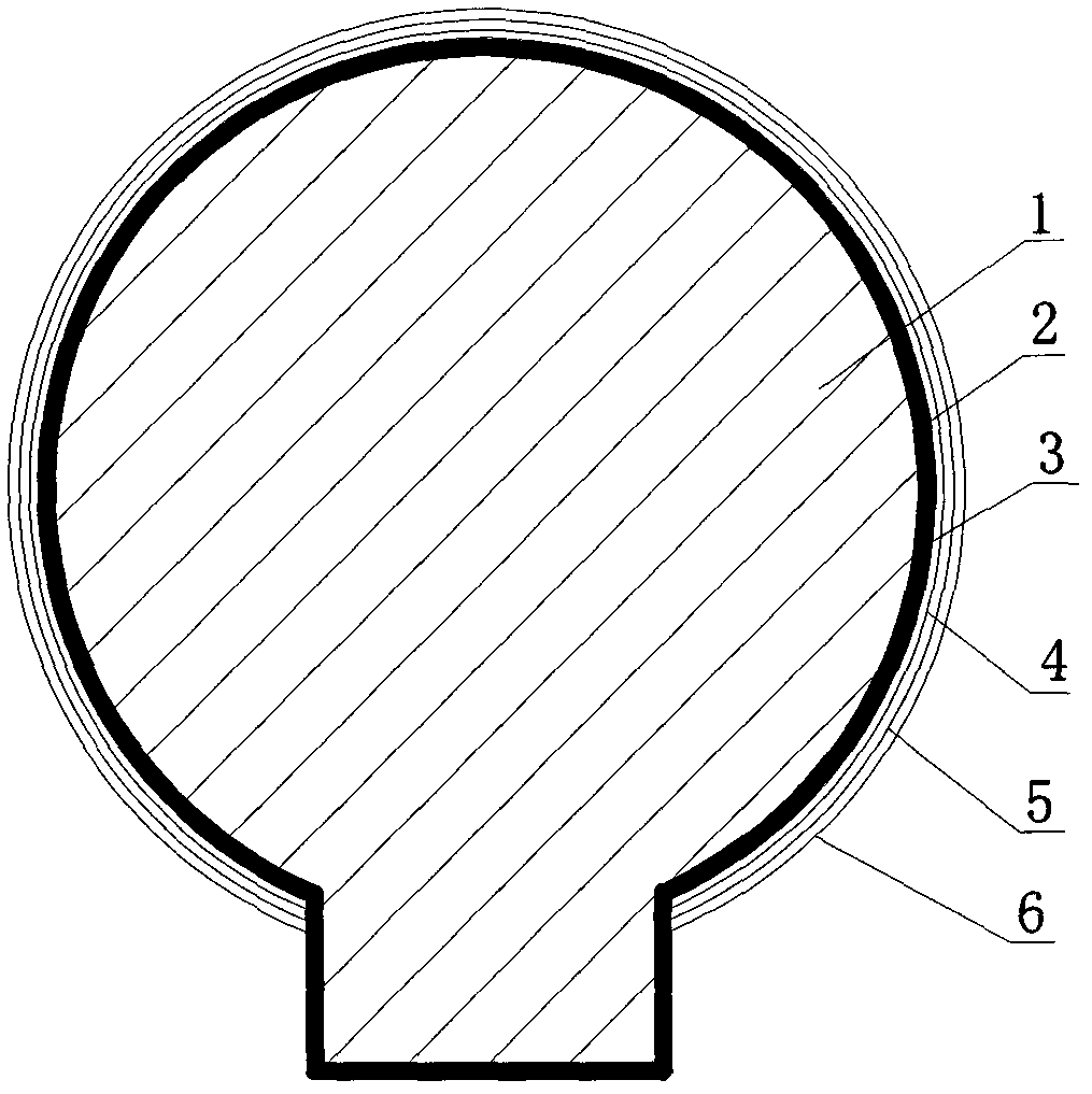 Artificial hip joint friction pair surface film layer and preparation method thereof