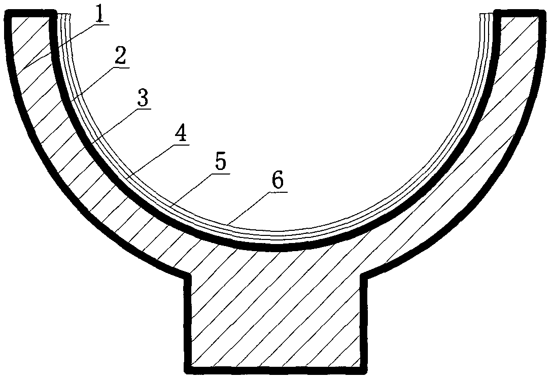 Artificial hip joint friction pair surface film layer and preparation method thereof