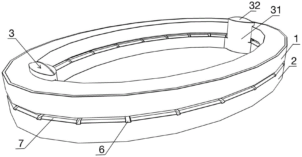 A kind of mother-in-law surgical anastomosis magnetic ring