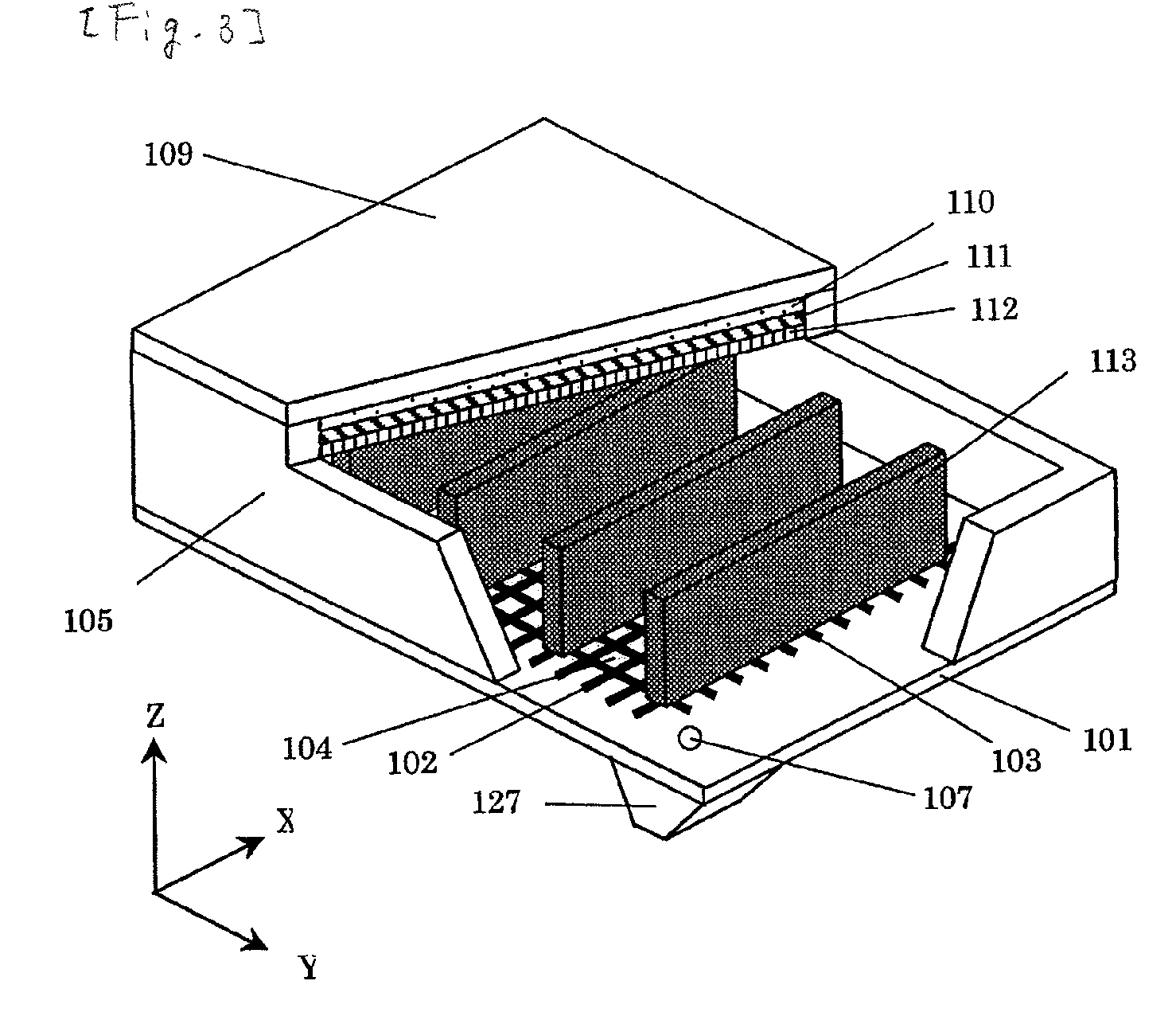 Image display device having an ion pump with reduced leakage