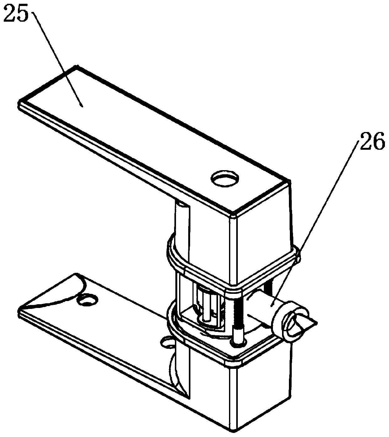 Rotary shaft pressed from integrated zinc alloy and door lock convenient to assemble