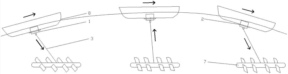 Buffering self-electricity-generating type wave propeller