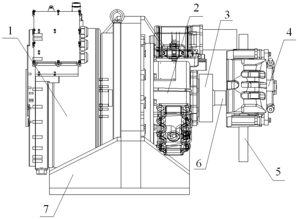 An independent drive system integrating double-sided drive motors with a two-speed automatic transmission