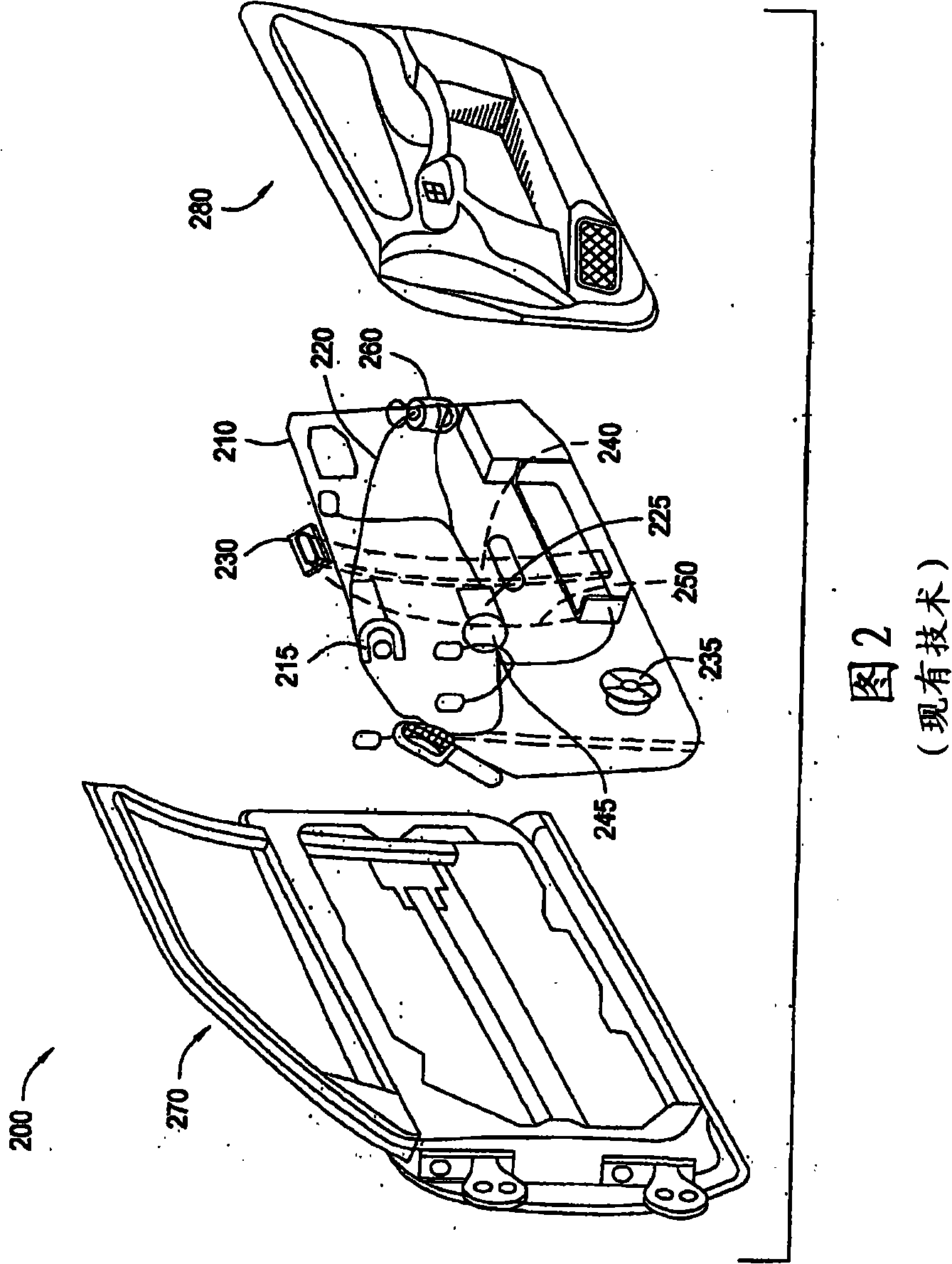 Door assembly with core module having integrated belt line reinforcement