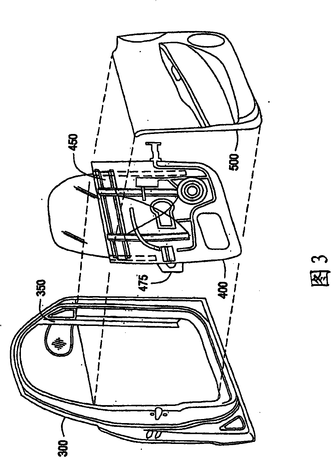 Door assembly with core module having integrated belt line reinforcement