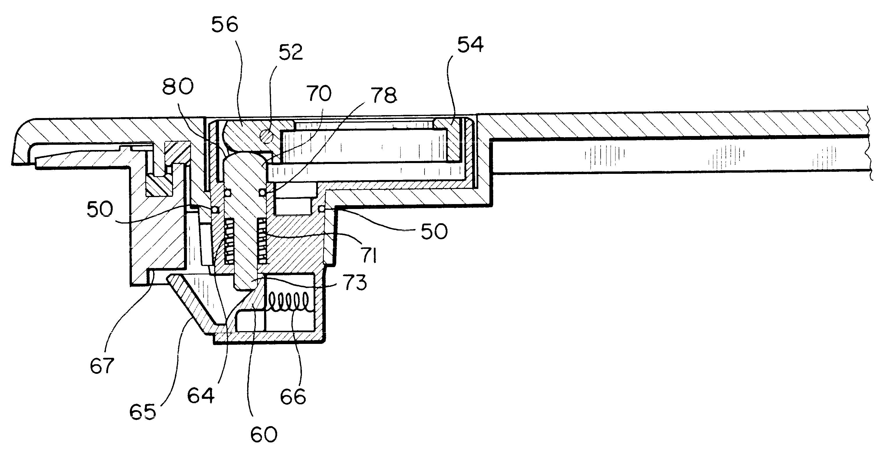 Slam latch and hatch assembly including a slam latch