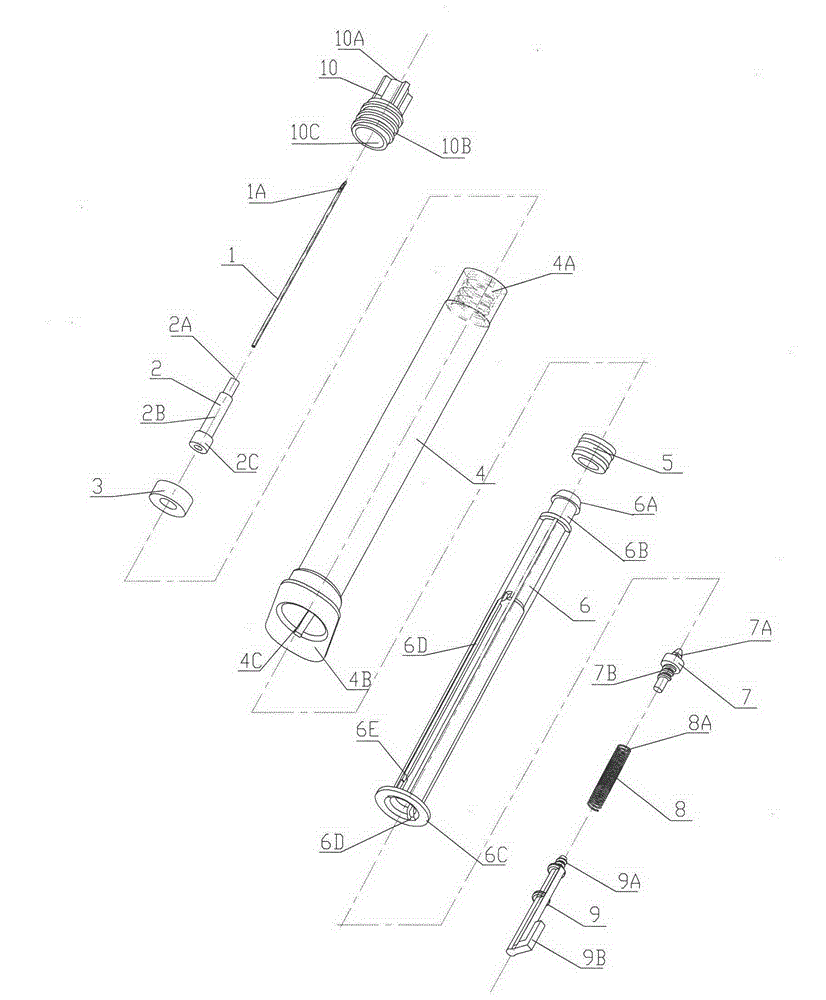 Medical safety injector