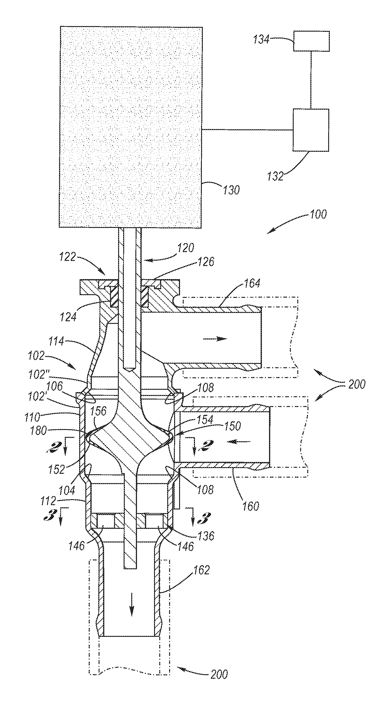 Electro-Mechanical Three-Way Dual Seat Valve