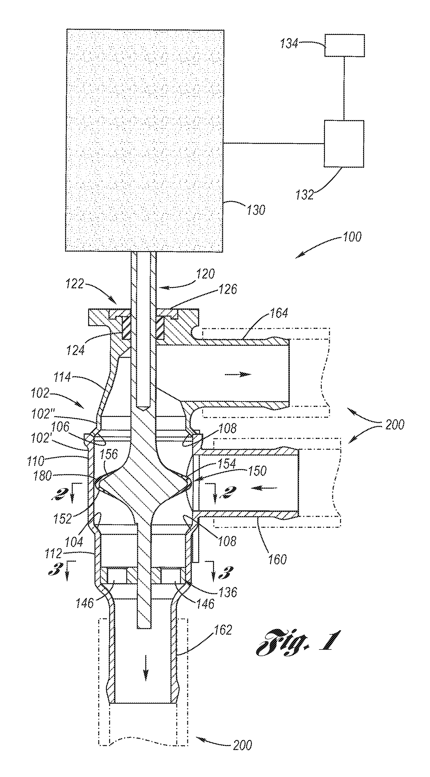 Electro-Mechanical Three-Way Dual Seat Valve