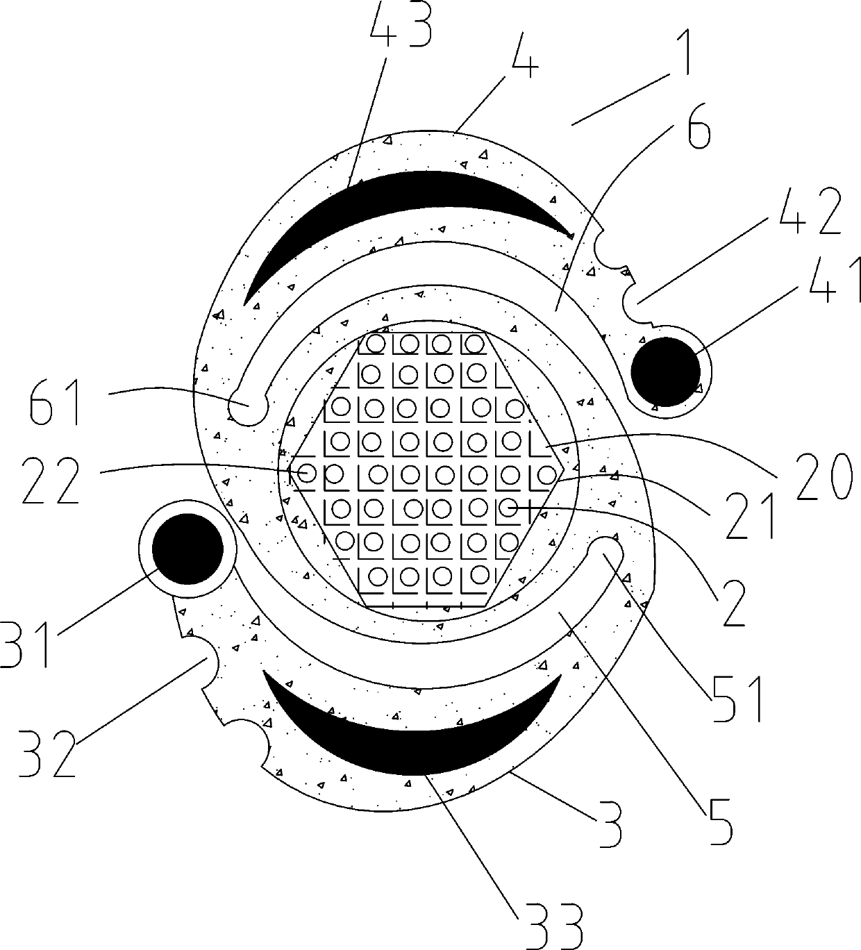 Heat insulation pad with conduction and heat radiation effects