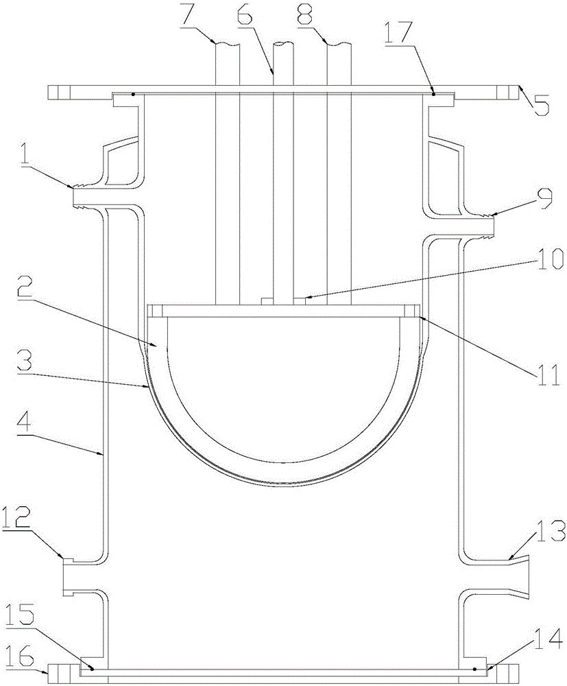 Experimental device and method for simulating the retention of melt in the nuclear reactor core after melting