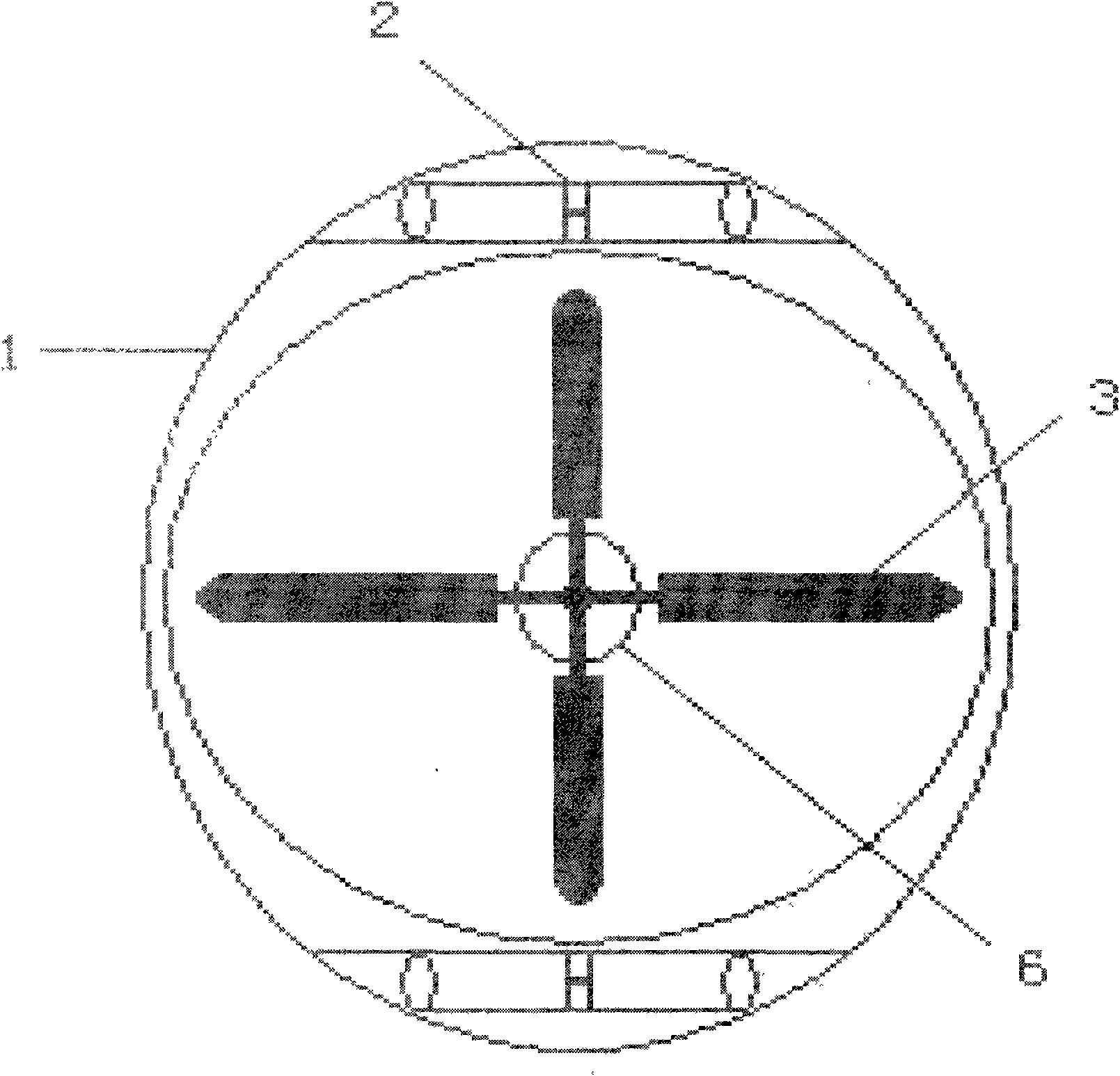 Omnidirectional traction type rotor reconnaissance aircraft and system thereof