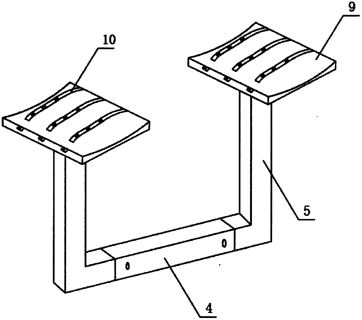 Auxiliary body position fixing device after burn plastic surgery