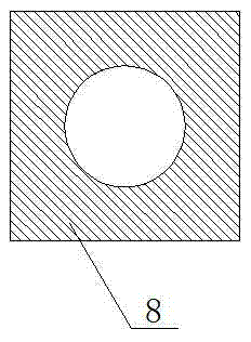 Die plate dismantling-free cast-in-place concrete partition wall and construction method thereof