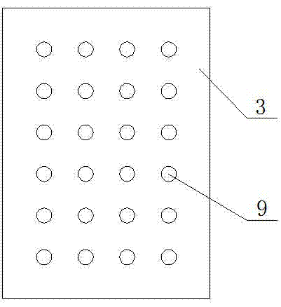 Die plate dismantling-free cast-in-place concrete partition wall and construction method thereof