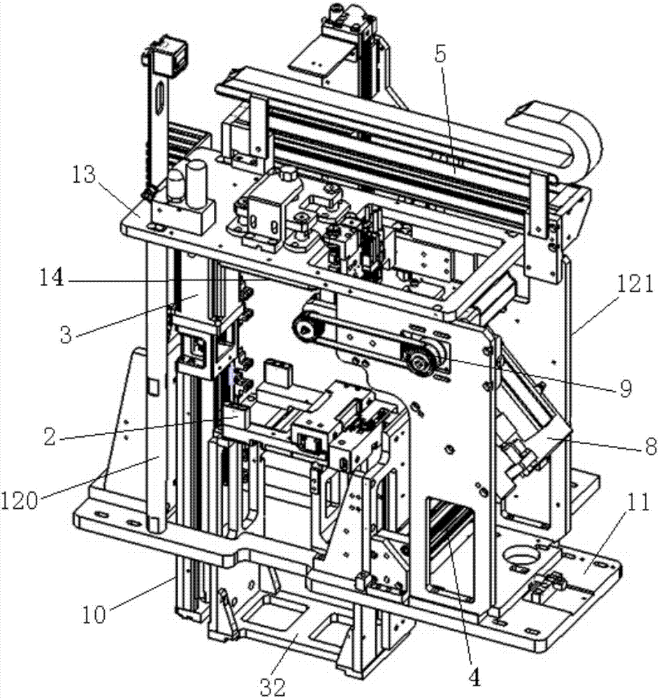 Battery nickel sheet bending fixture