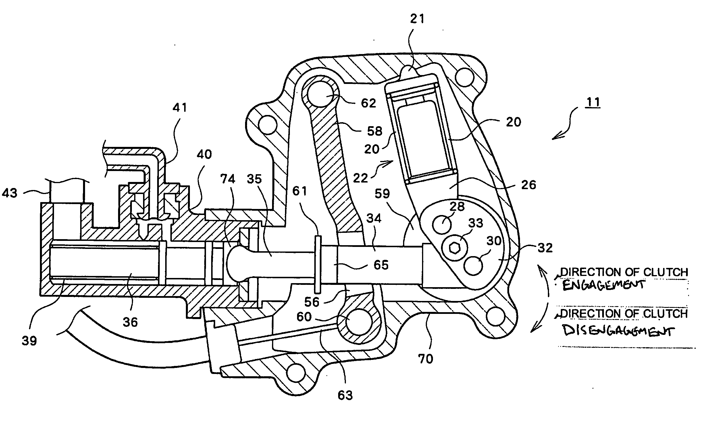 Clutch actuator for straddle-type vehicle