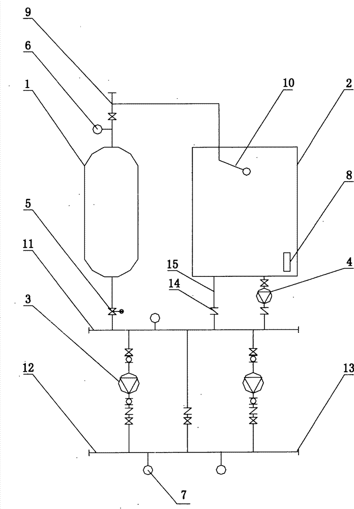 Pressure-superposing water feeding device