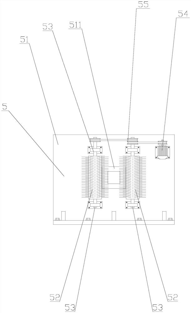 Surface rust removal device for corrosion-resistant square steel