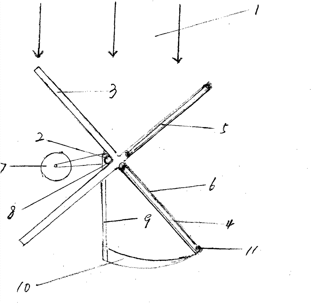 Sliding door type vertical-axis wind driven generator