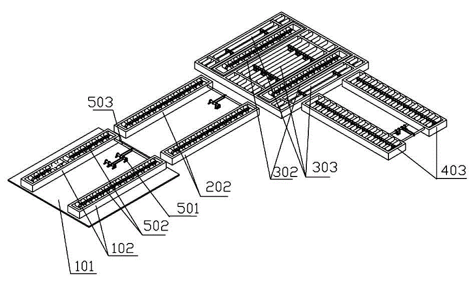 Logistics system for collecting paper of large-format offset press