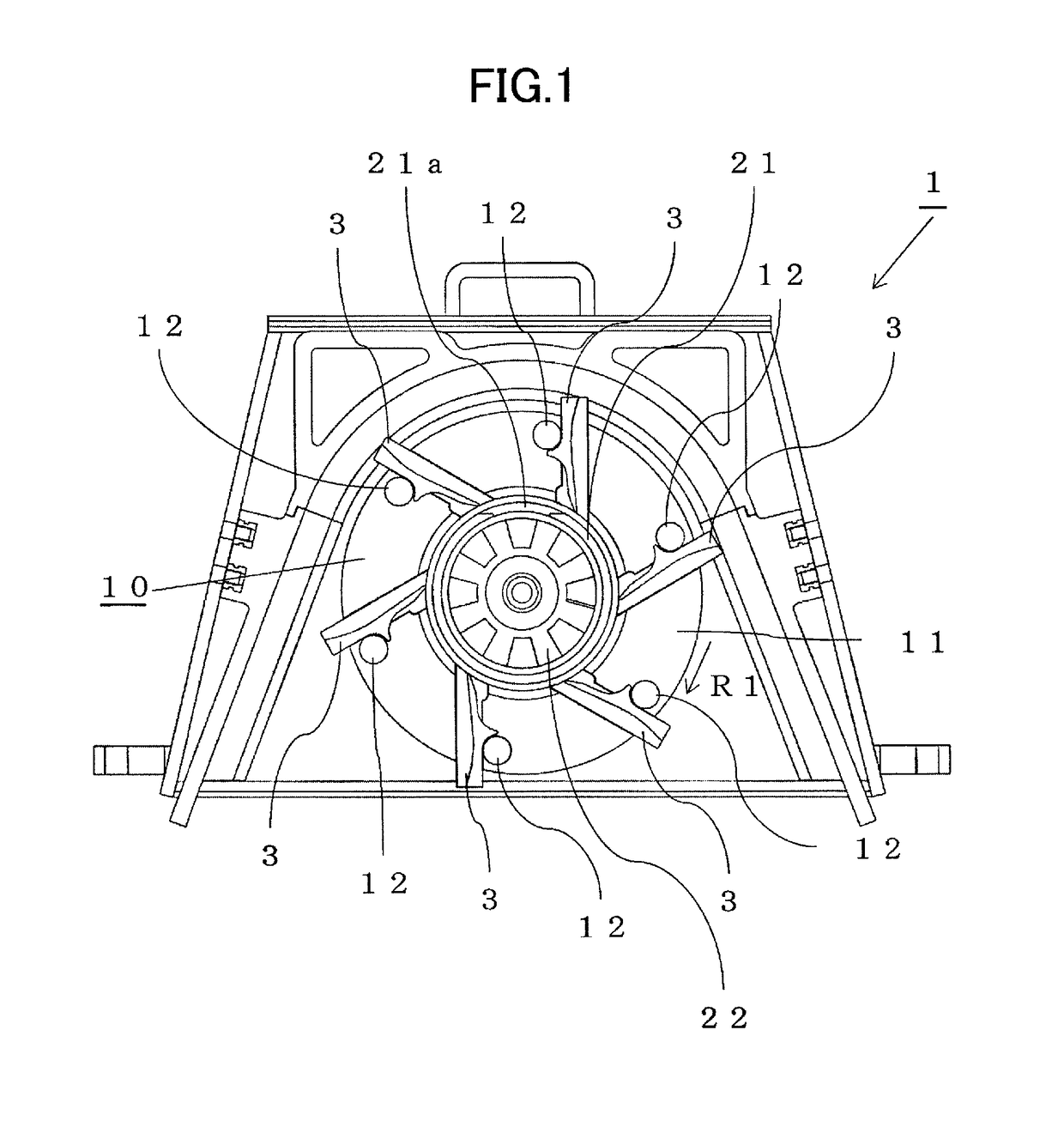 Centrifugal projector and blade