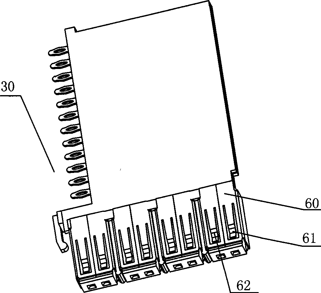 Backing plate connector having circuit board