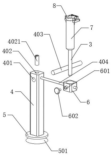 Acupuncture point pressing device based on acupuncture and massage physiotherapy