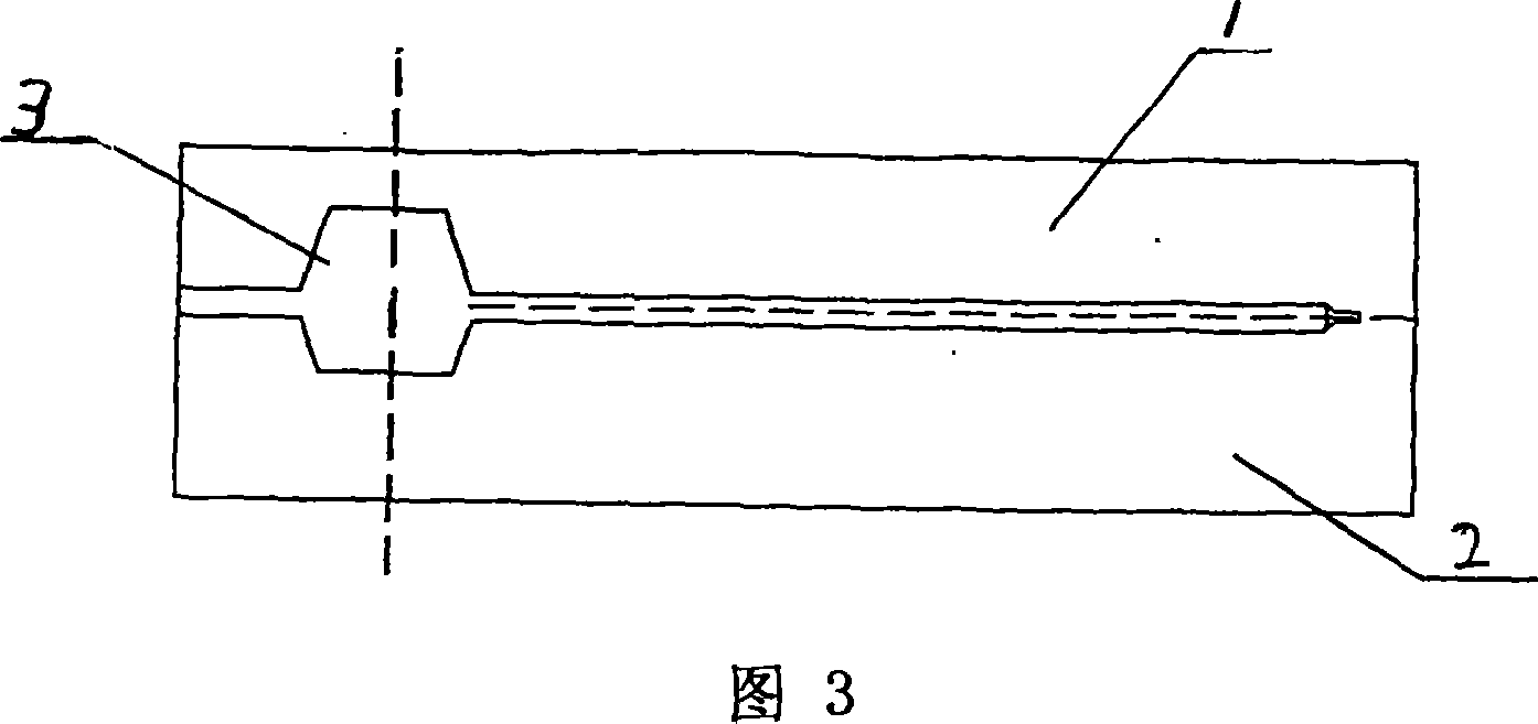 Technique for fabricating bar rods and bars of cross-linking expanding foam pipes, and die