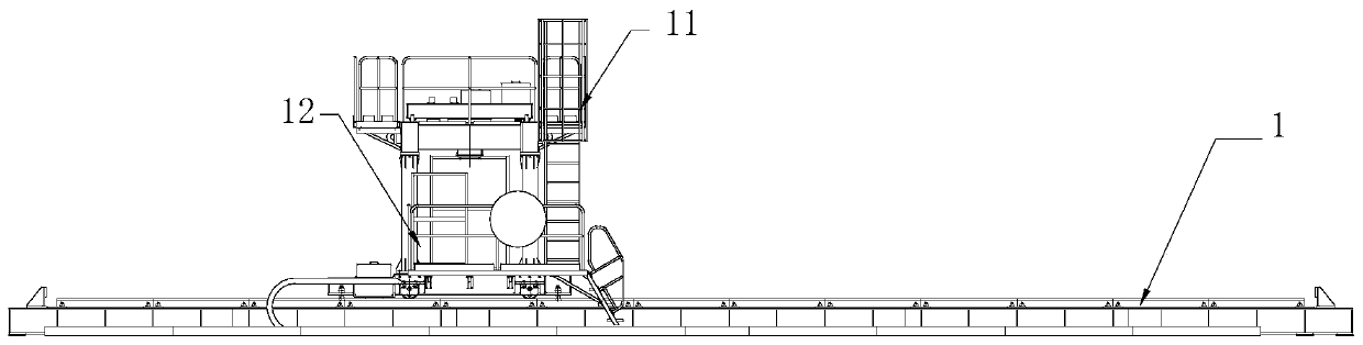 Ship robot moving portal provided with gear meshing clearance elimination mechanism