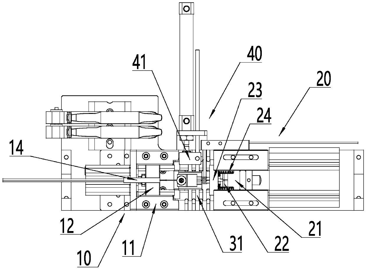 Automatic pin bending mechanism of electronic element