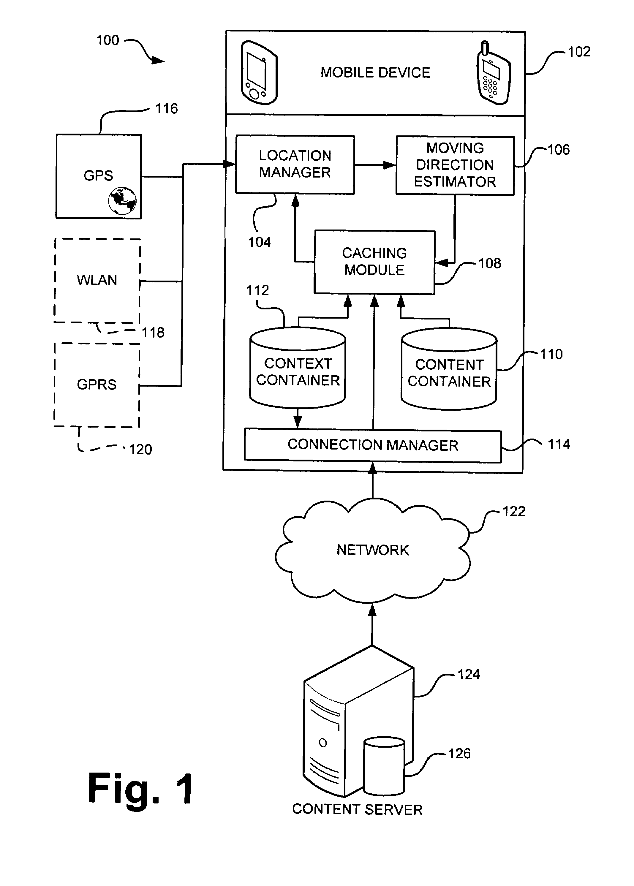 Location-based caching for mobile devices