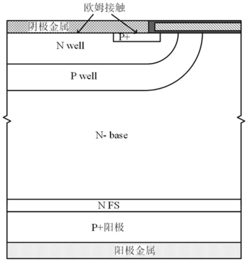 A kind of MOS field-controlled thyristor based on Schottky diode and its manufacturing method