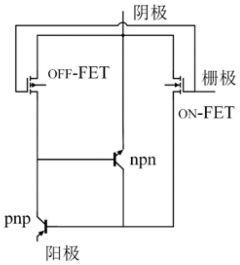 A kind of MOS field-controlled thyristor based on Schottky diode and its manufacturing method