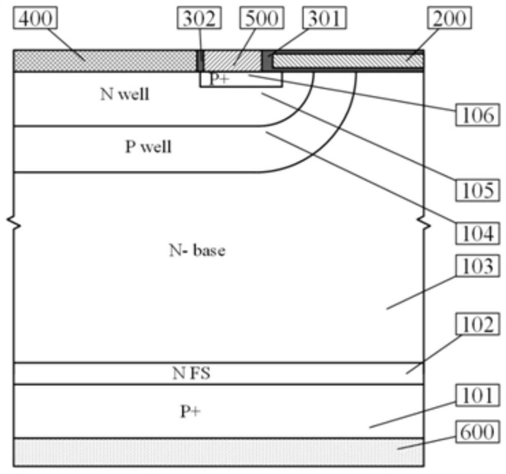 A kind of MOS field-controlled thyristor based on Schottky diode and its manufacturing method