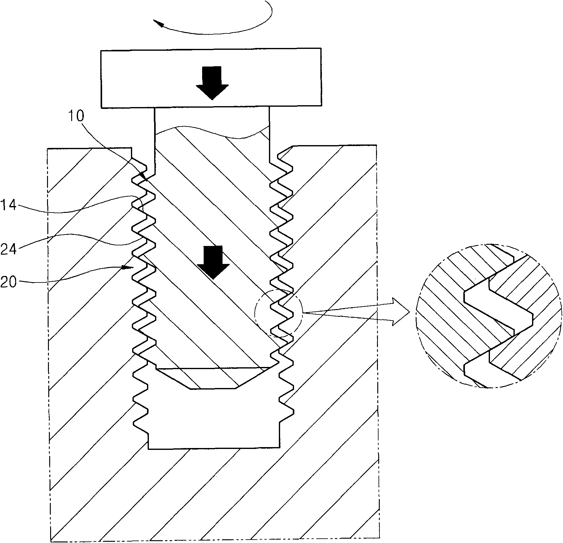 Screws and screw-type mechanical components with shock-resistant, vibration-resistant and tightening force-enhanced structures