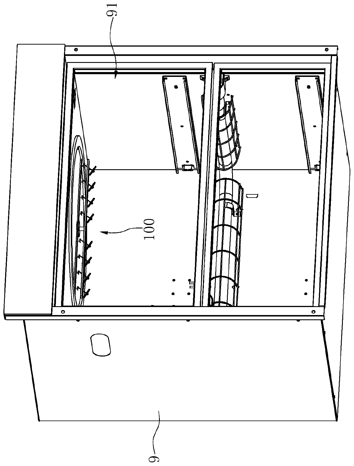 Dynamic light source disinfection unit and disinfection cabinet applying same