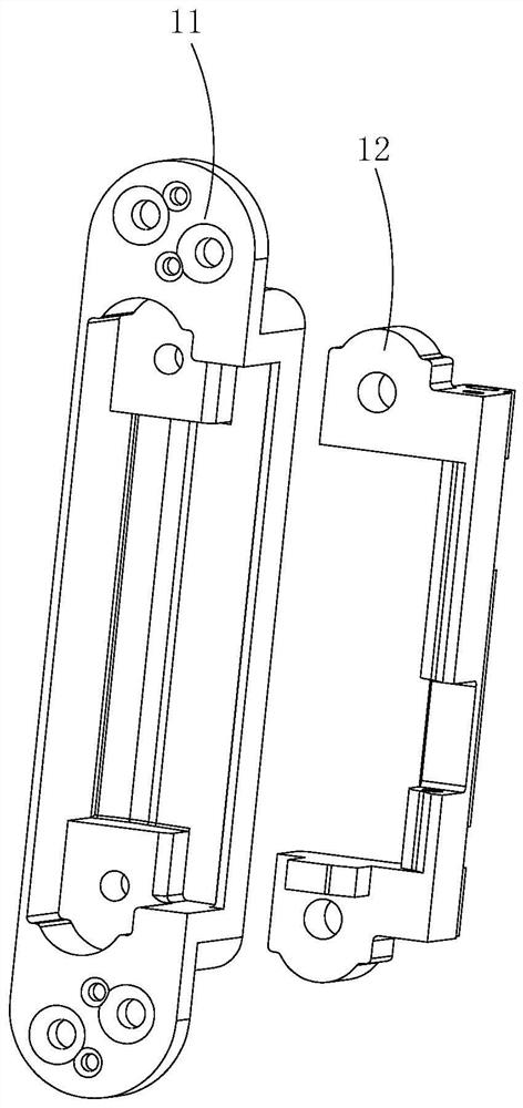 Pressure adjusting device of door hinge self-closing mechanism and door hinge comprising same