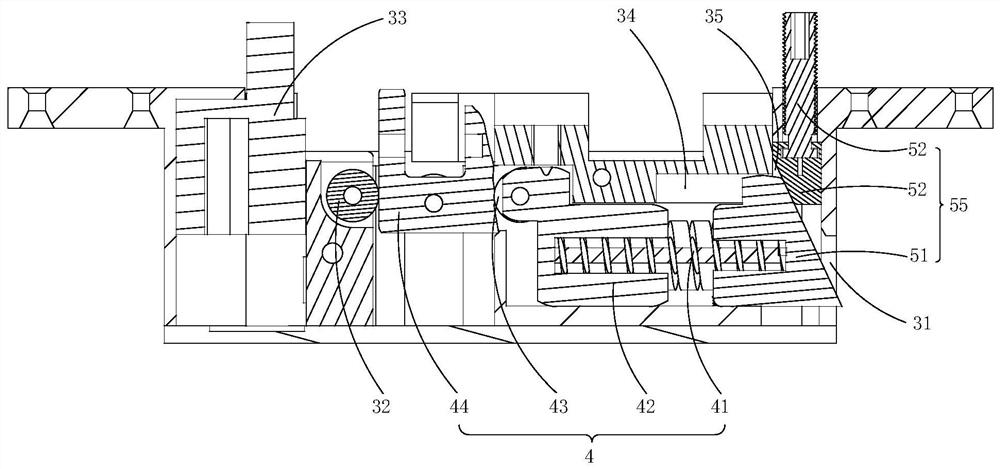 Pressure adjusting device of door hinge self-closing mechanism and door hinge comprising same