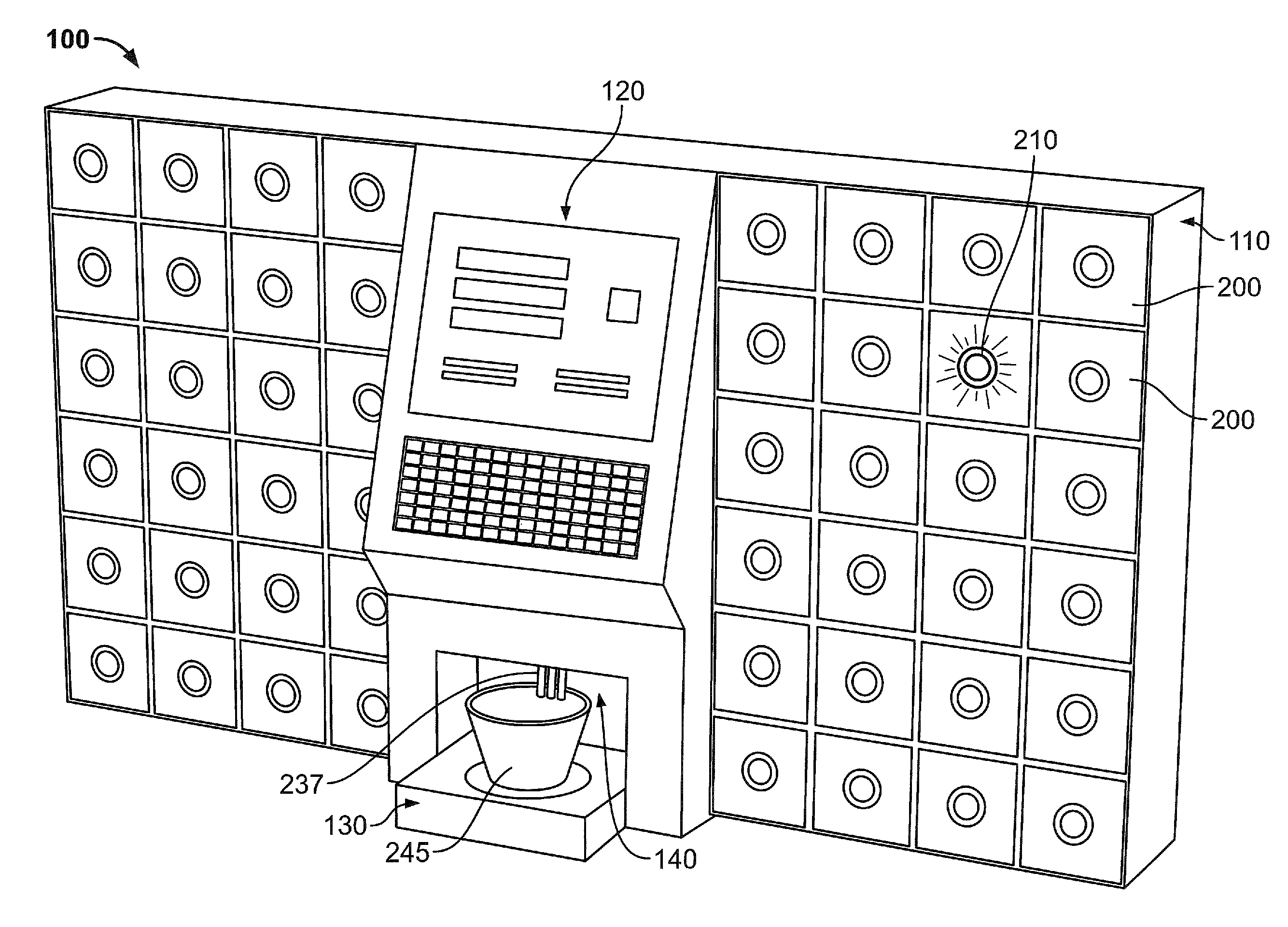 Inventory security management for a hair dye storage system