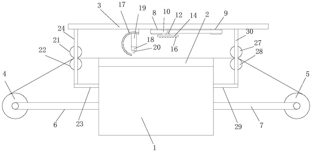 An easily adjustable woven satin ribbon printing device