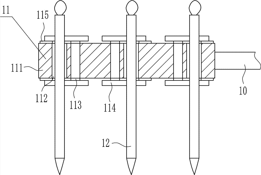 Rapid washing device for writing brushes