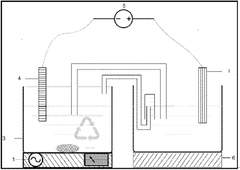 Method for electrolysis, reduction and desulfurization of coal water slurry