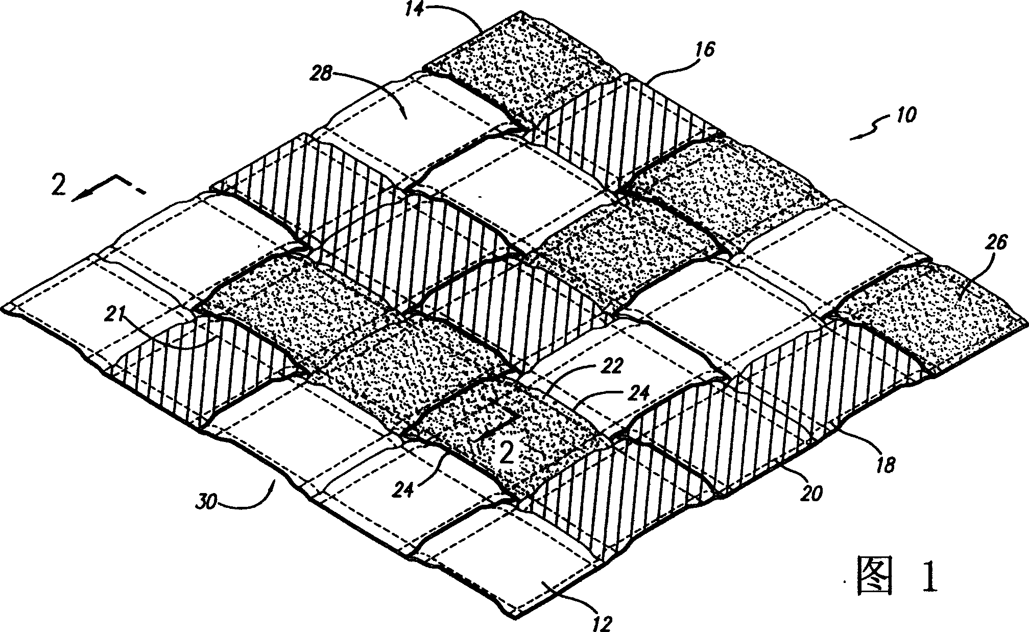 Flat-fell seam textile and method